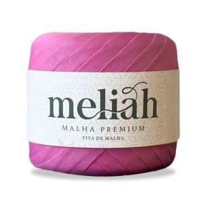 Fita de malha premium Meliah rosa vibrante 240g/80m