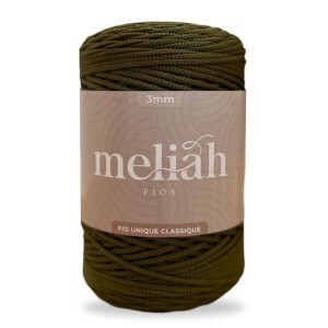 Fio unique classique 3mm Meliah cor alcaparra com 500g/300m