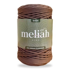 Fio unique classique 5mm Meliah cor topázio fumê com 500g/185m