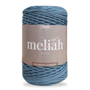 Fio unique classique 3mm Meliah cor celeste com 500g/300m