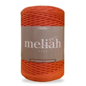 Fio unique classique 3mm Meliah cor papaia com 500g/300m