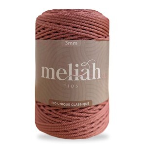 Fio unique classique 3mm Meliah cor rosa gloss com 500g/300m