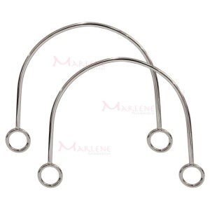 Alça de metal para bolsa meia lua 155mm SW16 com 1 par