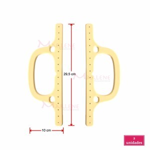 Alça plástica B1 crú 1 par