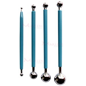 Kit boleador com 4 peças de metal