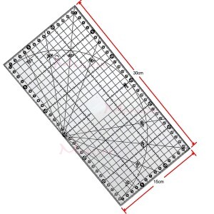 Régua 15x30cm  para patchwork acrílica SRB