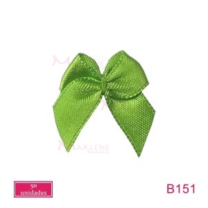 Laço de cetim comum  nº1 com 50 unidades 10mm