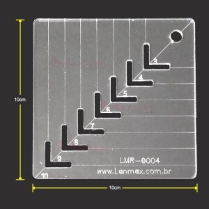 Régua caixa de leite 10x10