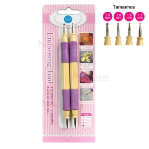 Kit boleador com 2 peças 4 pontas Luli