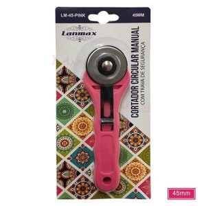 Cortador circular 45mm manual rosa Lanmax