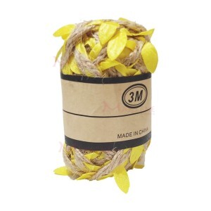 Cordão canhamo 3m com folha colorida W976