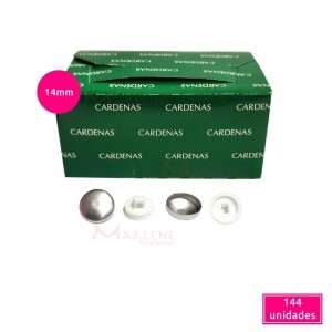 Botão para forrar (Bombê) 14mm Cardenas caixa com 144 unidades