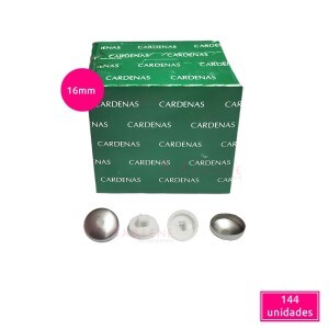 Botão para forrar (Bombê) 16mm Cardenas caixa com 144 unidades