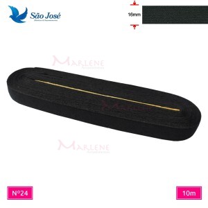 Elástico São José pigeon nº24 16mm 10m preto