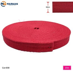 Cadarço de algodão 30mm Marwan com 20m na peça