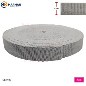 Cadarço de algodão 30mm Marwan com 20m na peça