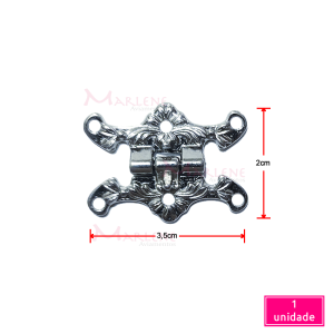 Dobradiça trabalhada níquel 15700 com 1 unidade