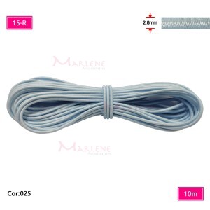 Elástico roliço colombe São José 2,8mm com 10m 15R colorido