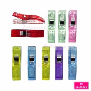 Prendedor grande de patchwork com 10 unidades