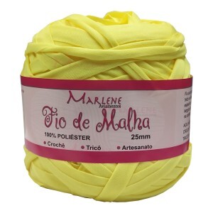 Fio de malha amarelo bebê 25mm 264g M-012 poliéster