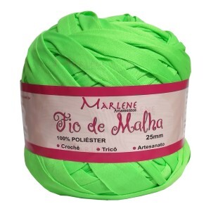Fio de malha verde limão 25mm 270g M-029 poliéster