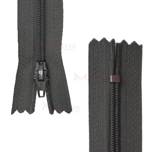 Zíper de nylon fino 20cm unidade