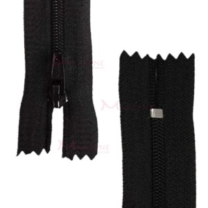 Zíper de nylon fino 20cm unidade