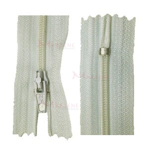 Zíper de nylon fino 40cm unidade