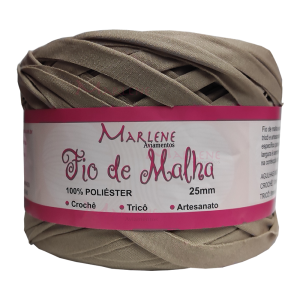 Fio de malha bege 25mm 340g M-023 poliéster