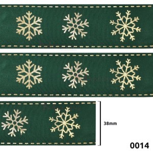 Fita de gorgurão 38mm neve verde 0014 por metro