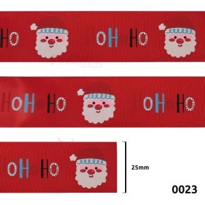 Fita de gorgurão 25mm bom velhinho vermelha 0023 por metro