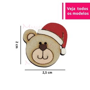 Botões MDF pequenos unidade