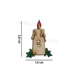 Botões MDF pequenos unidade