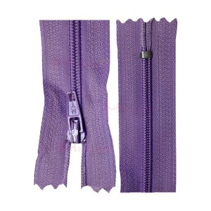 Zíper de nylon fino 60cm unidade