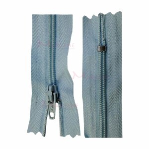 Zíper de nylon fino 60cm unidade