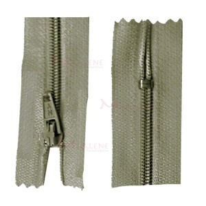 Zíper de nylon fino 60cm unidade