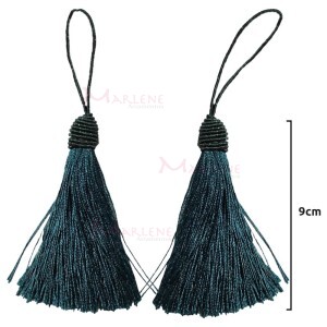 Pingente de seda 9cm com 2 unidades