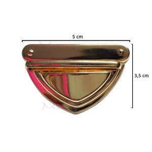 Fecho para bolsa ouro com encaixe XK-1259