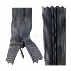 Zíper de nylon invisível 50cm unidade
