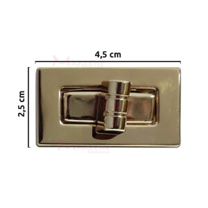 Fecho para bolsa ouro com encaixe XK-1256/150894