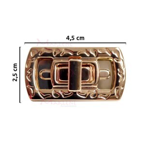 Fecho para bolsa ouro com encaixe 151270