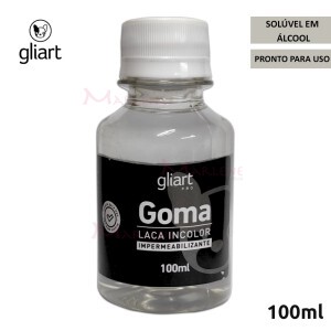Goma laca incolor impermeabilizante 100 ml Gliart