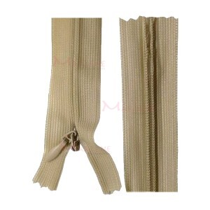 Zíper de nylon invisível 60cm unidade