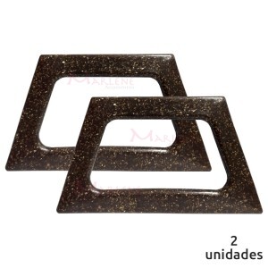 Alça para bolsa trapézio cor imbuia 7709 com 1 par