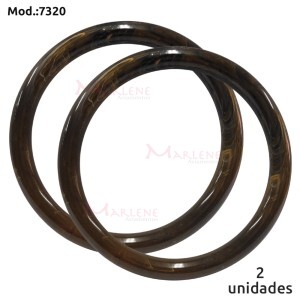 Alça argola mesclada para bolsa tartaruga 7320 com 1 par