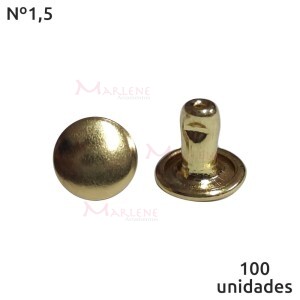 Rebite duplo nº1,5 com 100 unidades baxmann - veja cores