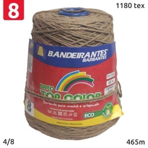 Barbante Bandeirantes bege nº8 (4/8) com 465m tex 1180