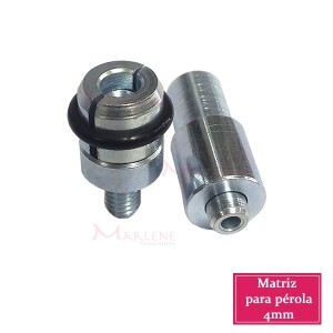 Matriz para pérola 4mm com rebite