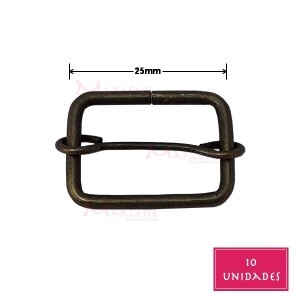 Regulador com passante 25mm ouro velho 10 unidades