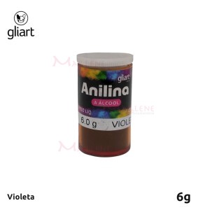 Anilina em pó a álcool violeta com 6 g Gliart